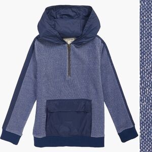Tucker + Tate Boys Blue Quarter Zip Hoodie Sweatshirt Size 4